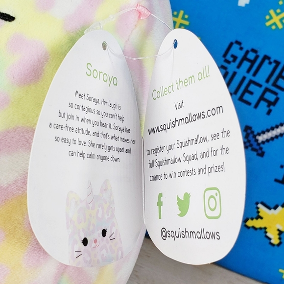 Squishmallow Soraya the Cheetah-Corn 8" UltraSoft Stuffed Fantasy Pal Plush NWT - Picture 11 of 12